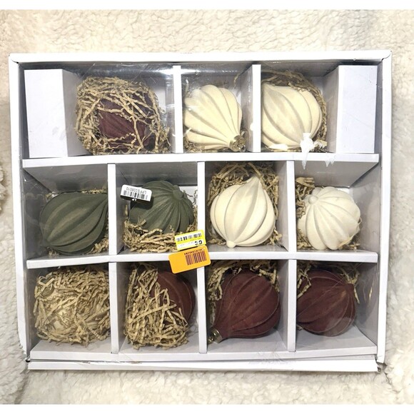 Set of 11 Velvet Decorative Ornaments - Threshold designed with Studio McGee - Picture 3 of 3